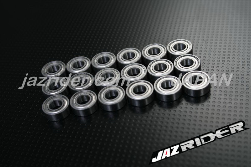 Tamiya WR-02/WR-02CB/Wild Willy 2/Comical Grasshopper/58242/58662 Chassis Metal Shielded RC Ball Bearing Set - Jazrider [JR-CBR-TM-003]