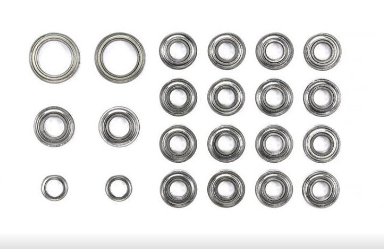 Tamiya CC-02 Chassis Metal Shielded RC Ball Bearing Set Complete 22pcs Jazrider