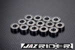 TAMIYA DT02 DT-02/DT-03 / Super Fighter G / Stadium Thunder / Blitzer / King Blackfoot Metal Shielded RC Ball Bearing Set - Jazrider [JR-CBR-TM-019]