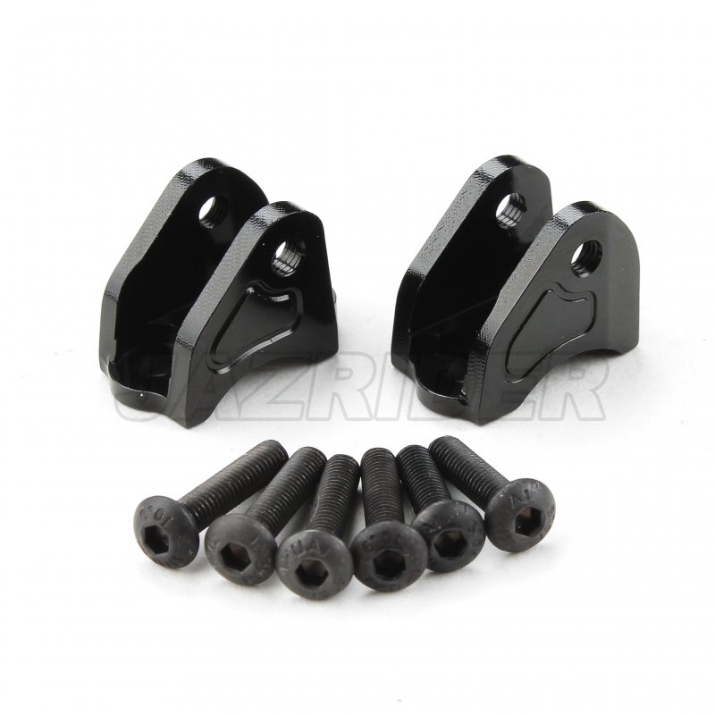 Tamiya CC-02 Chassis Aluminum Upper Suspension Link Mount (Black)