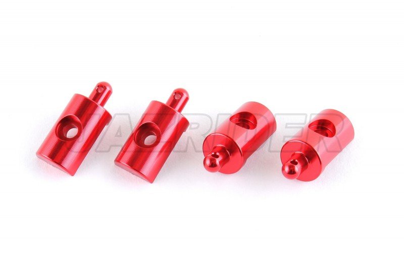 Tamiya Lunch Box (Red) Aluminum Body Mount (4pcs)