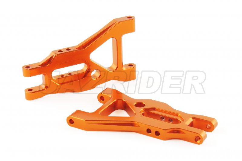 Tamiya DT-03 Aluminum Front Lower Suspension Arm (Orange)