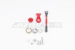Jazrider Tamiya GF-01 Chasis Aluminium Hi-torque Servo Saver 25T w/Aluminium Tie Rod Set (Red)
