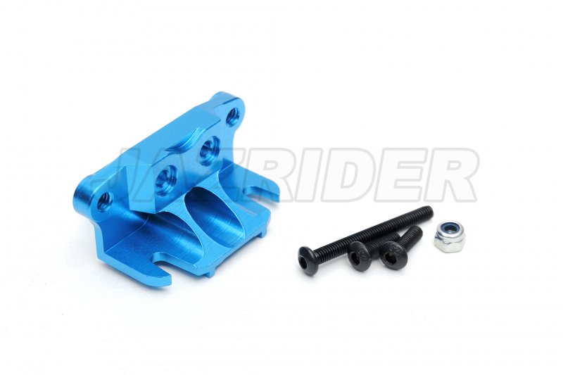 Tamiya Thunder shot/ Thunder Dragon/ Fire Dragon/ Terra Scorcher Aluminum Front Suspension Arm Mount/Gearbox Support (A5 Parts) (Blue)