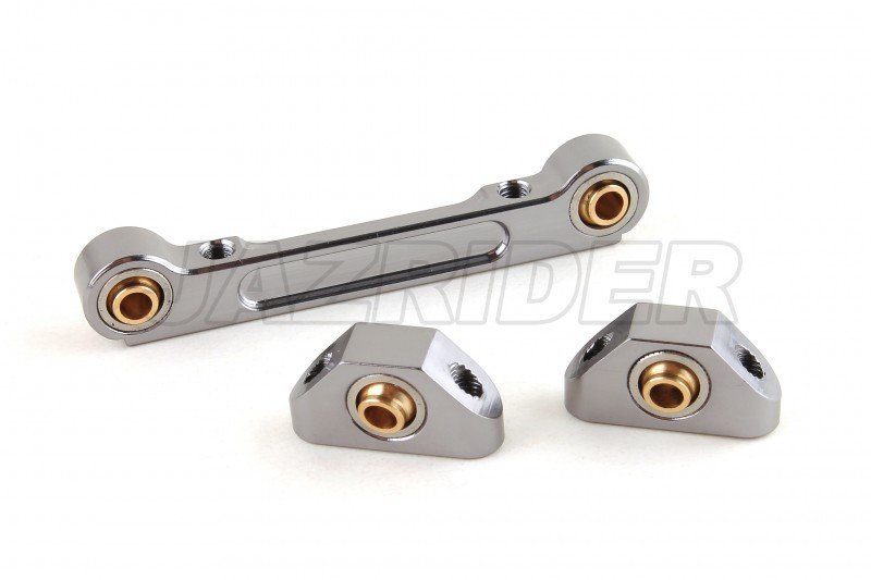 Tamiya 58636 TA07 Aluminum Rear Suspension Mount Set (Gun Metal)