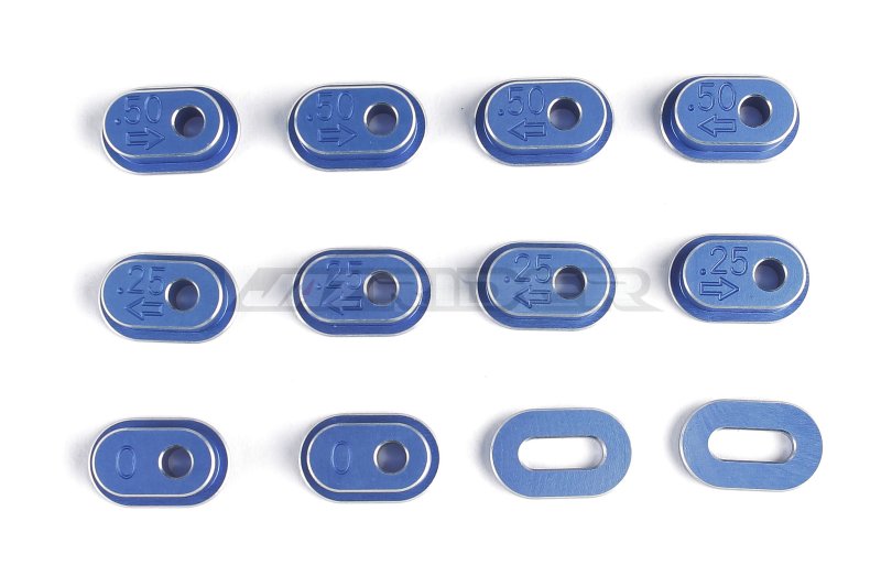 Team Losi Promoto-MX Motorcycle Aluminum Chain Tension Adjuster set (Blue)