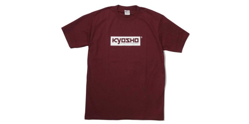 Kyosho KOS-TS01BG-L - KYOSHO Box Logo T-shirt (Burgundy/L)