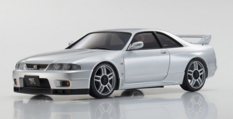 Kyosho MZP438S - Nissan Skyline GT-R R33 Vspec Silver ASC MA-020S