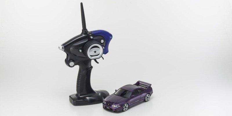Kyosho 32139PU - Nissan Skyline GT-R R33 V-Spec Purple Mini-Z AWD Sports MA-020S R/S Readyset