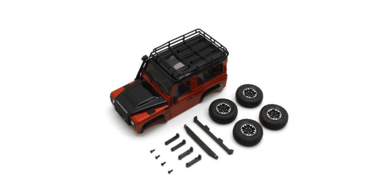 Kyosho MXBT10MO - MX-01 Land Rover Defender 90 Adventure Phoenix Orange / Santorini Black