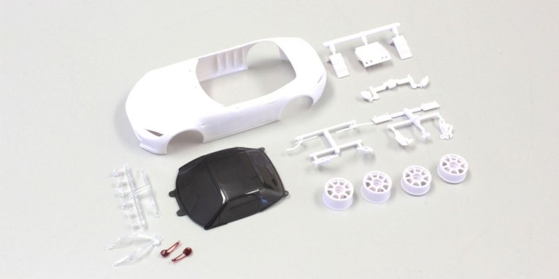 Kyosho MZN173 - MAZDA ROADSTER White Body set (w/Rim)