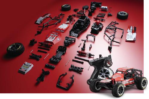 Kyosho 30833T1 - 1/10 EP 2WD Buggy EZ Series Sandmaster Combo Kit (Red)