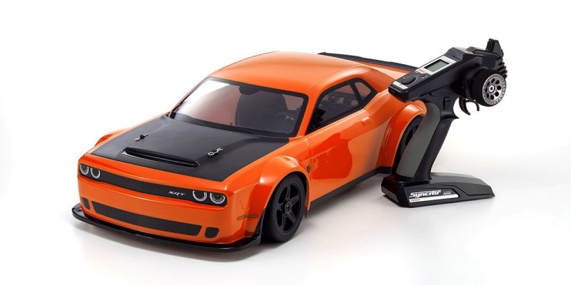 Kyosho 34107 - INFERNO GT2 VE RACE SPEC 2018 Dodge Challenger SRT Demon Go Mango w/KT-331P 1/8 EP 4WD Readyset RTR