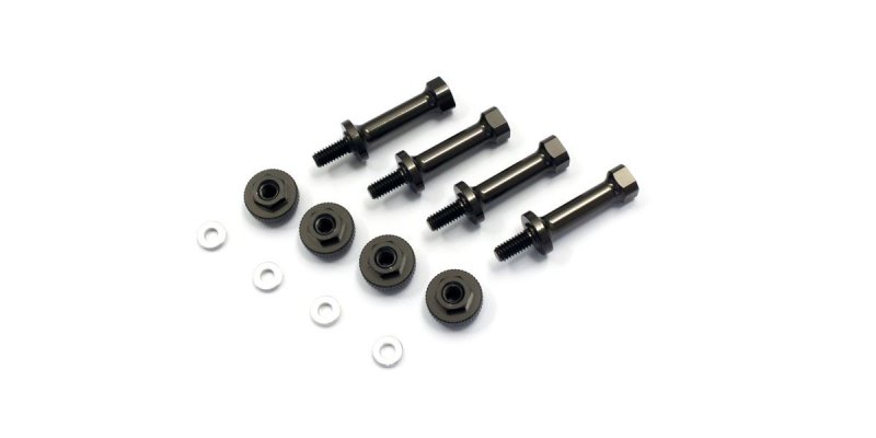 Kyosho LAW41GM - Al Battery Post Set(Gunmetal/ZX-5 FS/TF-