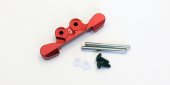 Kyosho MBW025R-3 - Aluminum Rear Suspension Mount (3-deg/Red)