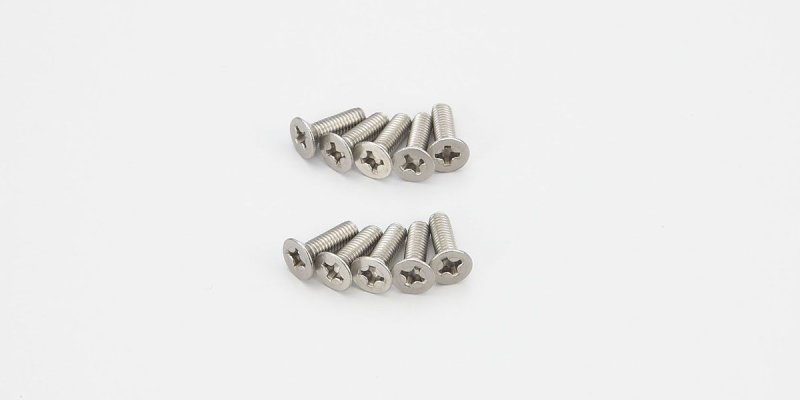 Kyosho 1-S33010T - Flat Head Screw (Titanium/M3x10/10pcs)