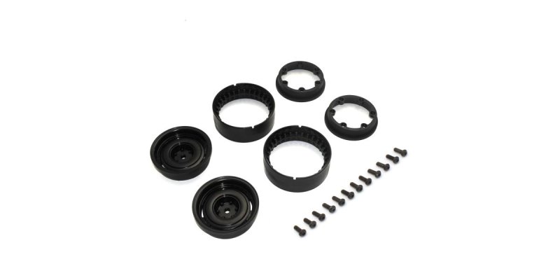 Kyosho CLH001BK - Bead-lock Wheel 1.9inch Dish Black (KC10/2pcs)