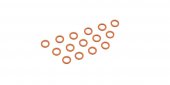 Kyosho ORG045S - Silicone O-Ring(P4.5/O/Slim) 15Pcs