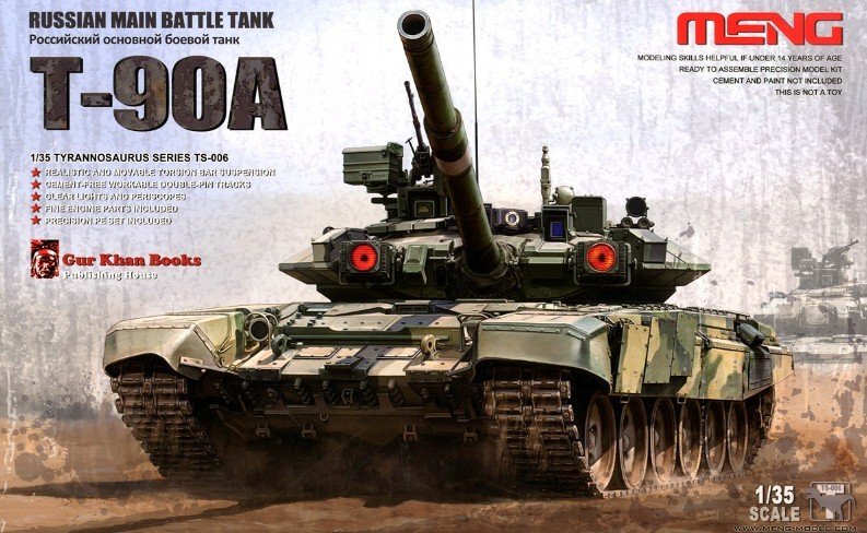 Meng Model TS-006 - 1/35 Russian Main Battle Tank T-90A