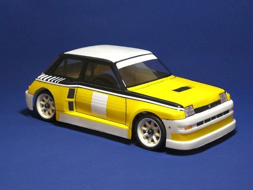 Mon-Tech Racing 008-002 - 1/10 Renault Turbo 5 1810 mini 160mm Body Set M-Chassis Short Wheelbase