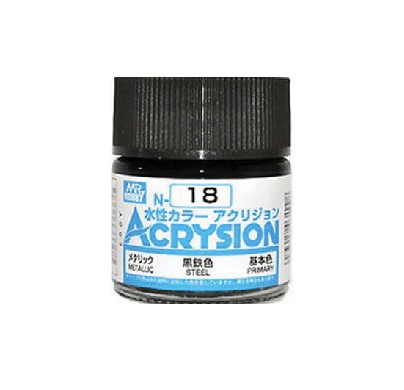 Mr.Hobby GSI-N18 - Acrysion Acrylic Steel - 10ml