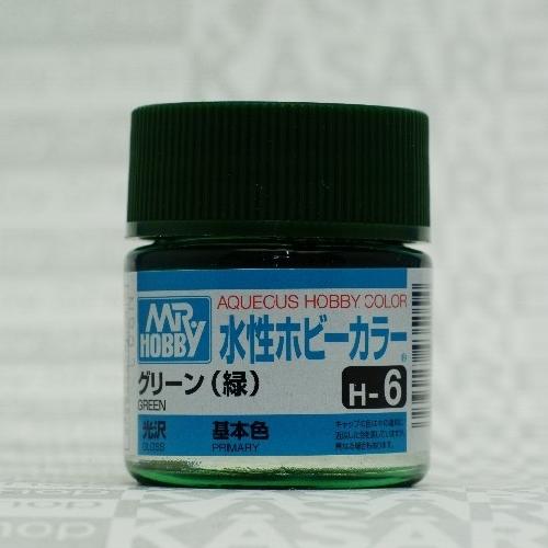 Mr.Hobby GSI-H6 - Green - Gloss 10ml Gunze Aqueous Hobby Color Acrylic Paint