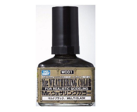 Mr.Hobby GSI-WC01 - Mr.Weathering Color Multi Black - 40ml