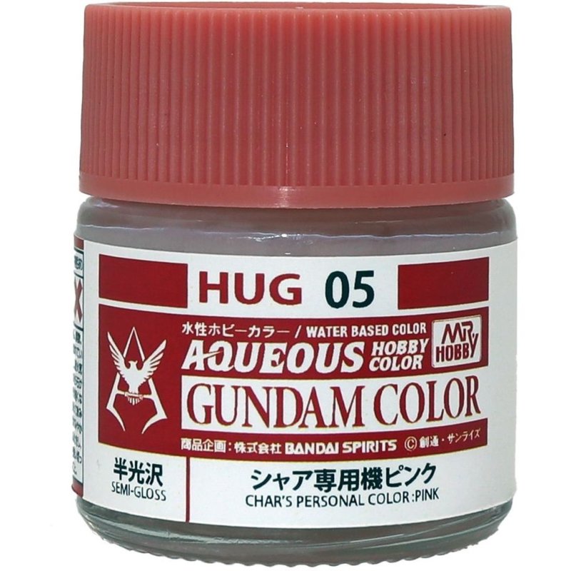 Mr Hobby HUG05 - Mr Aqueous Gundam Color Char\'s Personal Color Pink 10ml (Semi-Gloss)