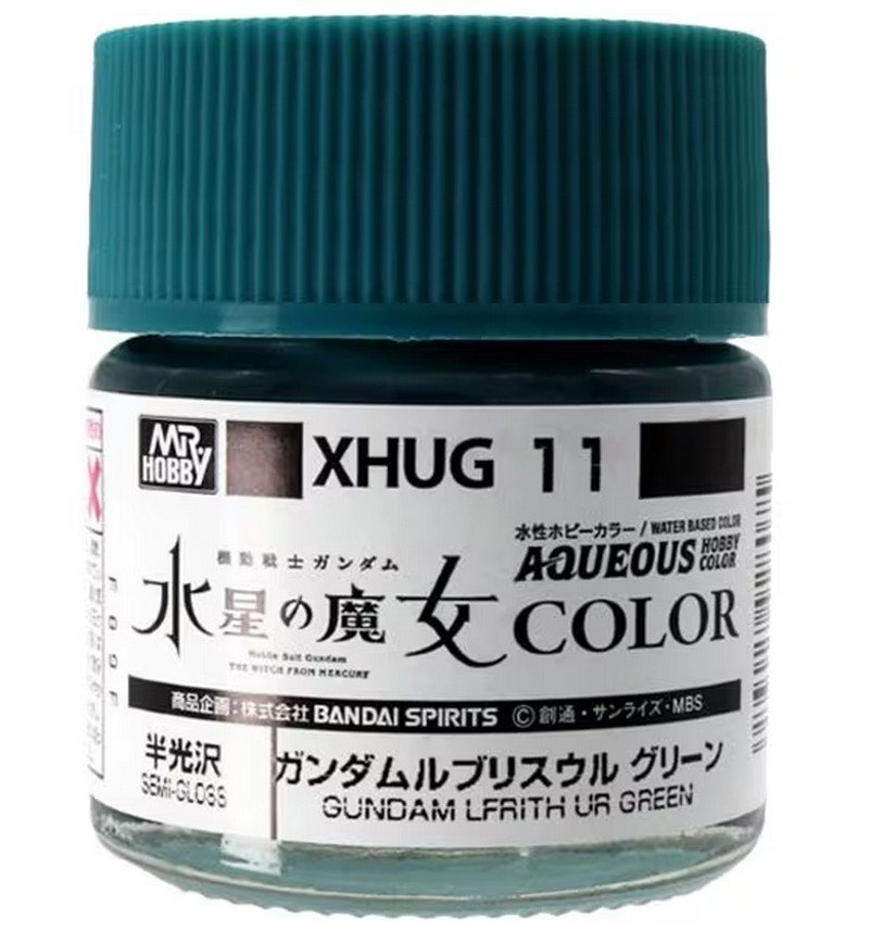 Mr.Hobby XHUG11 - XHUG11 Gundam Lfrith Ur Green 10ml Aqueous Water Based Gundam Color