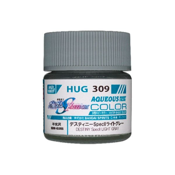 Mr.Hobby HUG309 - Destiny Spec II Light Gray (Semi-gloss 10ml) Gundam Seed Freedom Aqueous Color
