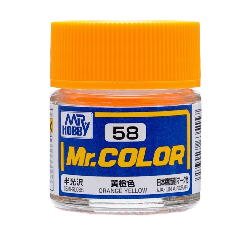 Mr.Hobby GSI-C58 - Semi-gloss - Orange Yellow - 10ml