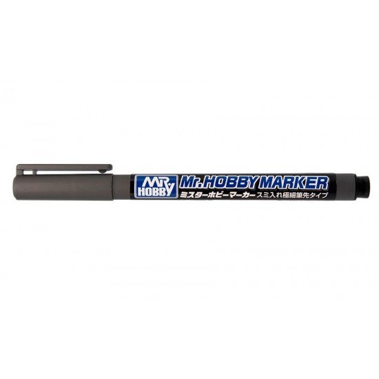 Mr.Hobby CM102 - Oil-Based Super Fine Tip Type Brush Pen Marker (Grey)