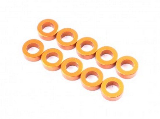 RAD-AC-10004 3x5.5x2.0mm Aluminum Spacer, 10 pcs, Orange