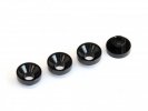 RAD-AC-10024 3x7.5mm Aluminum Servo Washer, 4 pcs, Black