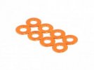 RAD-AC-10025 3x7x0.5mm Aluminum Damper Spacer, 8 pcs, Orange