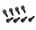 ROCHE 510065 M2.5x8mm Cap Head Wheel Screw, Black, 8 pcs