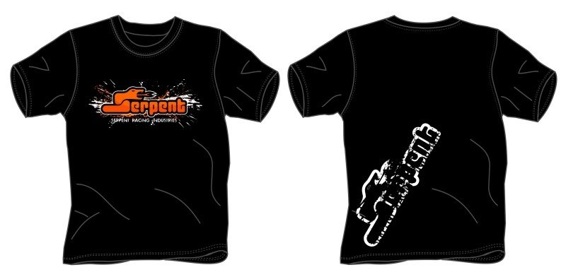 Serpent SER190195 T-shirt Serpent Splash Black (M)