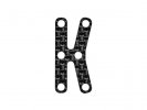 Serpent SER401867 Chassis stiffner center Rear carbon X20