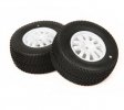 Serpent DRC214022 1/10 SC Tyre Premounted White rim med (2)