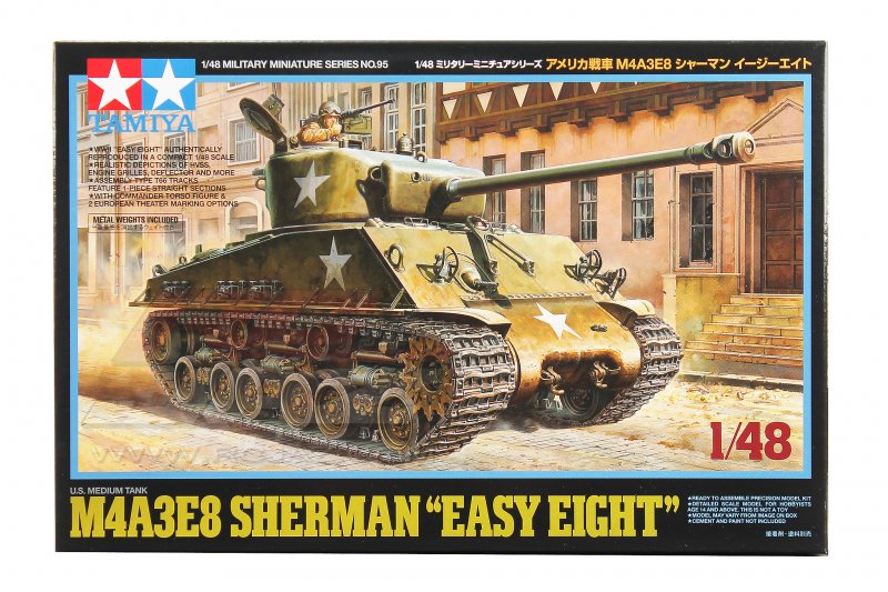 Tamiya 32595 - 1/48 U.S. Medium Tank M4A3E8 Sherman 'Easy Eight'