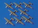 Tamiya 31515 - 1/700 B-25 Mitchell Bomber Set