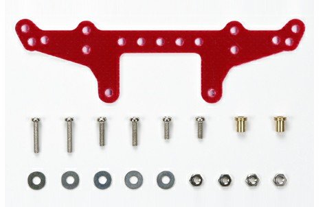 Tamiya 94883 - JR FRP Rear Roller Stay Red - For Super X/XX Chassis