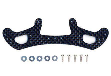 Tamiya 95005 - HG Carbon Wide Rear Plate for AR Chassis (2mm/Blue Lame)
