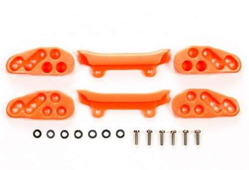 Tamiya 95030 - JR Front Under Guard (2 sets) - Fluorescent Orange