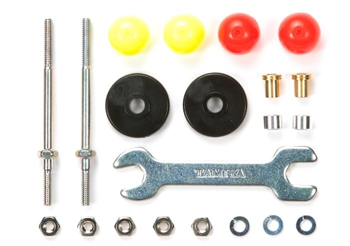 Tamiya 15408 - Jr Long Stabilizing Pole & Low Friction Plastic Roller Set (13mm)