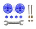 Tamiya 15532 - Low Friction Plastic Double Rollers (Blue/19-19mm)