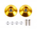 Tamiya 95583 - HG 19mm Lightweight Tapered Aluminum Ball-Race Rollers (Ringless/Gold)