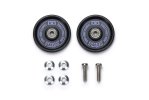 Tamiya 95714 - Jr HG 19mm Aluminum Ball-Race Rollers (Black & Purple Logo) TMAC