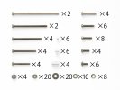 Tamiya 95233 - Black Plated Screw Set