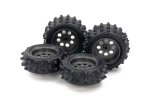 Tamiya 15547 - Spike Tire & Wheel Set EZ